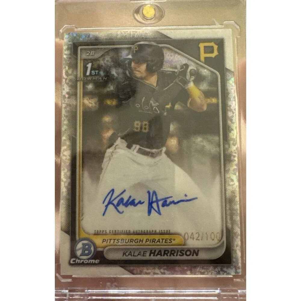 2024 Bowman Chrome Prospect Mini-Diamond Refractor /100 Kalae Harrison Auto 09br